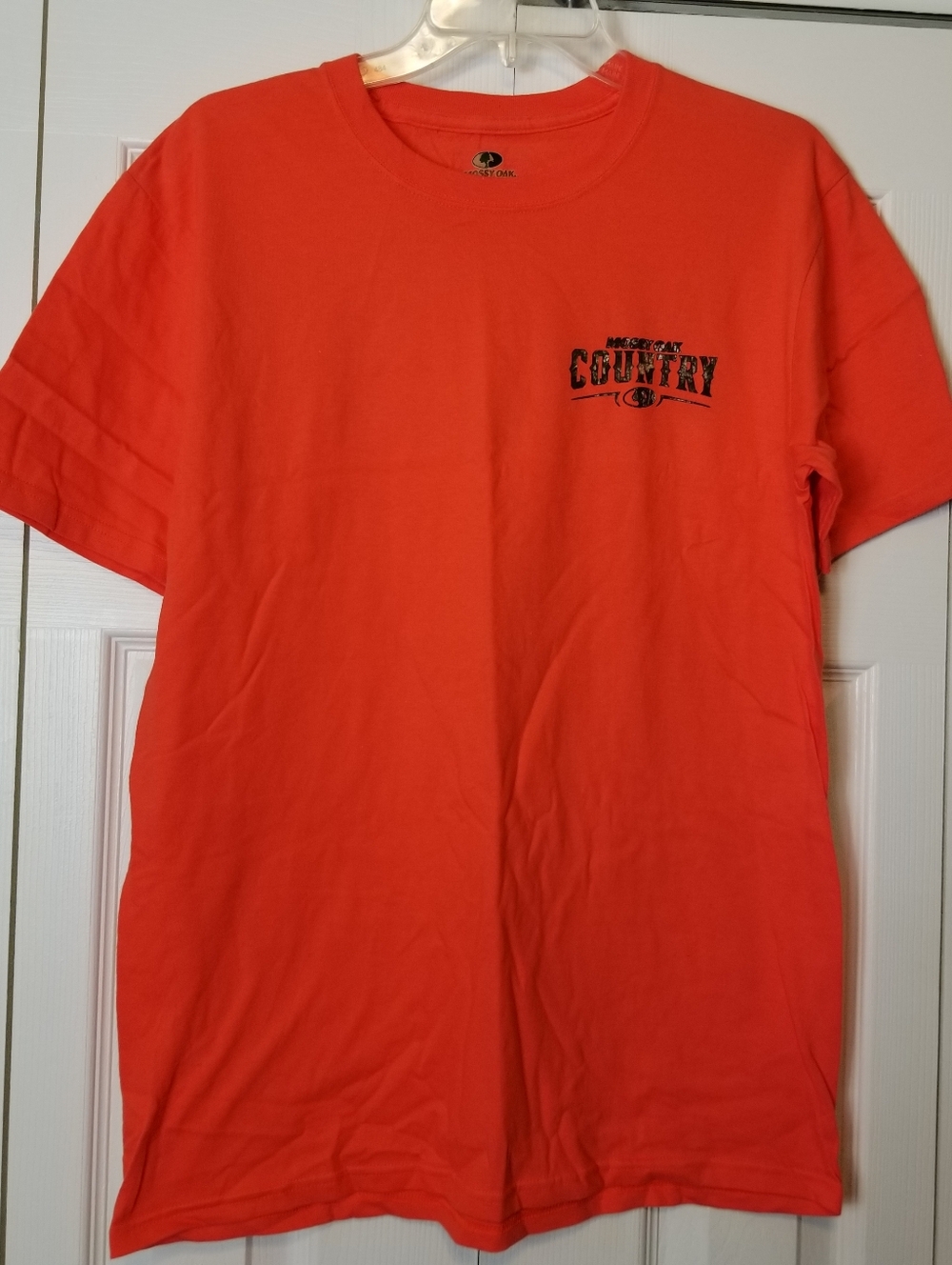 Mossy Oak Country Orange Camo Graphic Short Sleeve T-Shirt NWOT